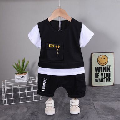 Summer baby boy sports suit