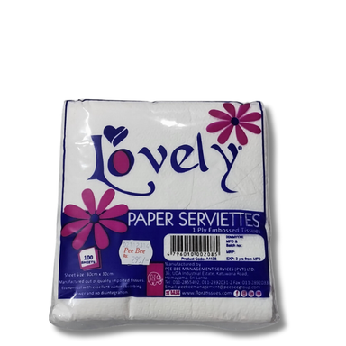 Lovely Paper Serviettes 100 Sheets