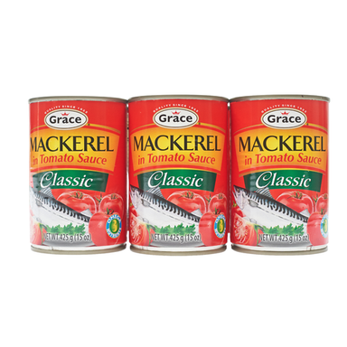 Grace Classic Mackerel in Tomato Sauce with Omega 6 Units / 425 g