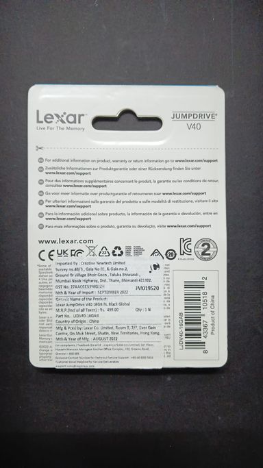 Lexar JumpDrive V40 16GB USB 2.0 Pen Drive 