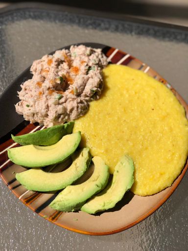 Tuna Salad & Yellow Grits