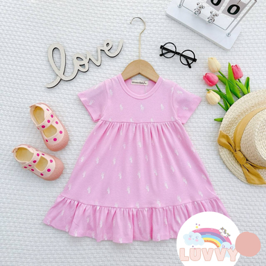 [138] Short Sleeve Swing Dress (80~120)