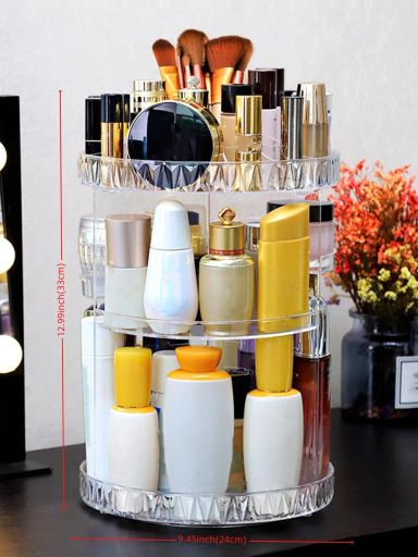 360 Rotatable Large-Capacity Cosmetic Storage Rack