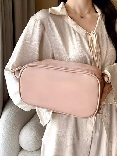 Large Capacity Cosmetic & Makeup Bag - Pink