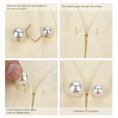 Hijab loop pearl pin 