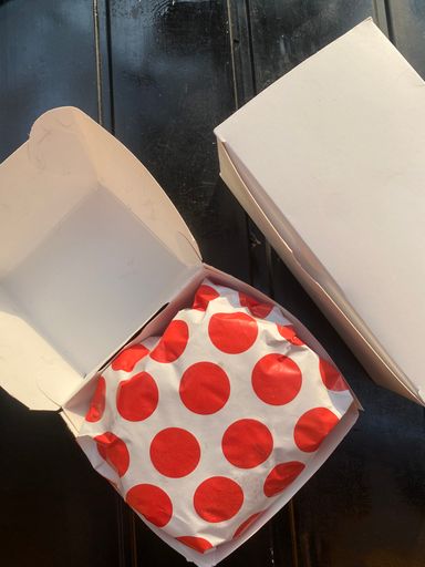 “POLKA DOT” DELI PAPERS - 12” x 12” / RED & WHITE - PACK OF 100 PIECES