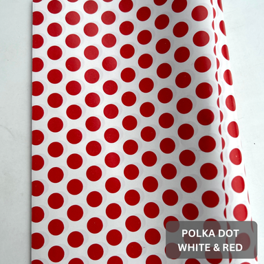 “POLKA DOT” DELI PAPERS - 8.5” x 12” / RED & WHITE - CARTON OF 1000 SHEETS