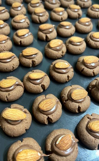 Almond Chocolate Cookies 50pcs