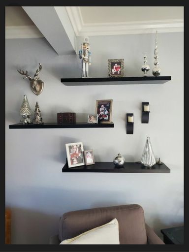 Black Floating shelves 