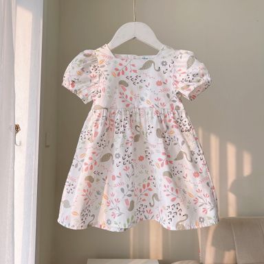 [149] Square Neck Babydoll Swing Dress (1T~8T)