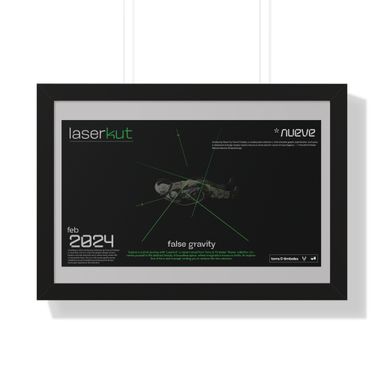 Laserkut false gravity Poster wide