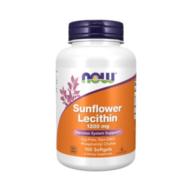 NOW Sunflower Lecithin 1200mg 100 Softgels 