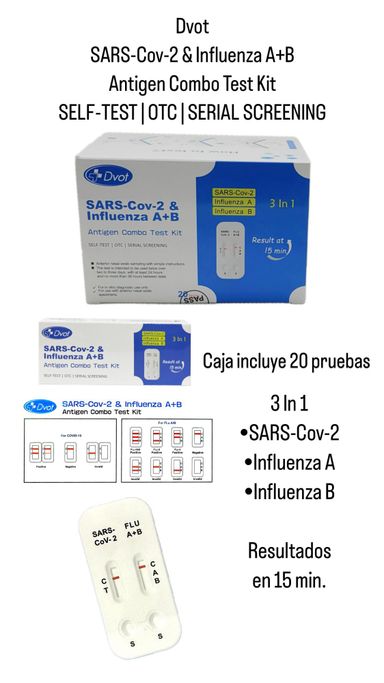 DVOT  SARS-COV-2 & INFLUENZA A+B (Box 20 TEST)