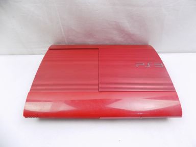 PS3 SUPERSLIM RED EDITION WITH 45 NEW GAMES LOADED ON FIFA 24 AND GTA V WITH 