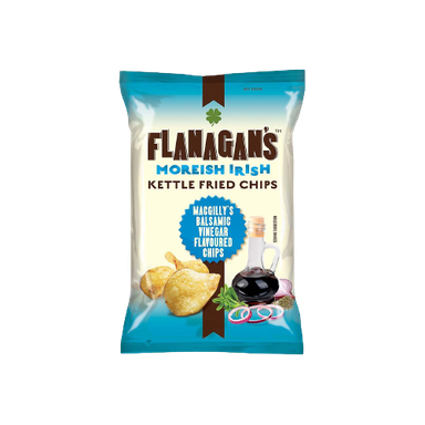 FLANANGANS KETTLE FRIED CHIPS BALSAMIC CHIPS 40G