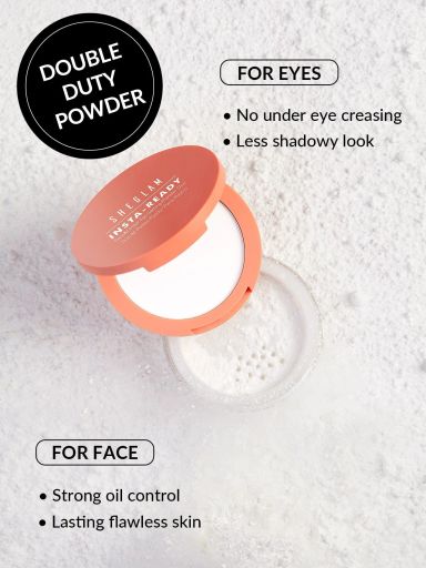 SHEGLAM Insta-Ready Face & Under Eye Setting Powder Duo - Translucent