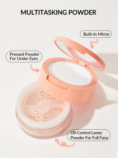 SHEGLAM Insta-Ready Face & Under Eye Setting Powder Duo - Bisque