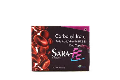 Sara-Fe Tablets (Calcium/Folic Acid/Iron)30's