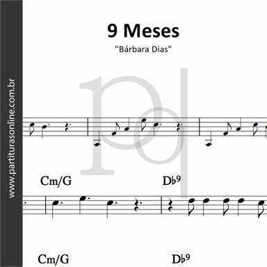 9 Meses (Oração do Bebê) • Bárbara Dias