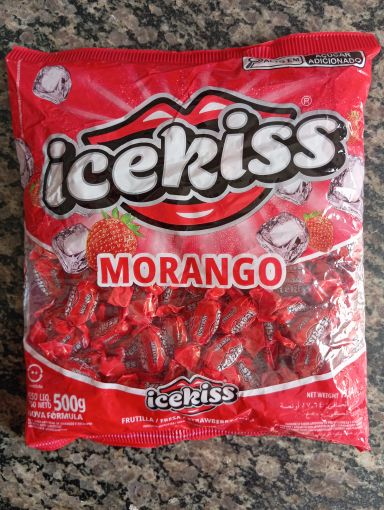 Bala icekiss morango 36x500g