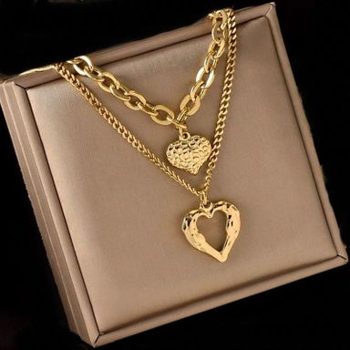 Two Hearts Necklace