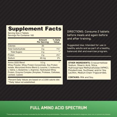 ON Super Amino 2222 320 Tablets 