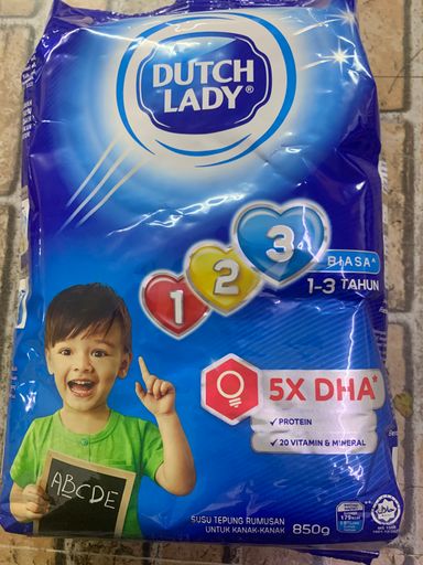 DUTCH LADY MADU 1-2-3 TAHUN 850G