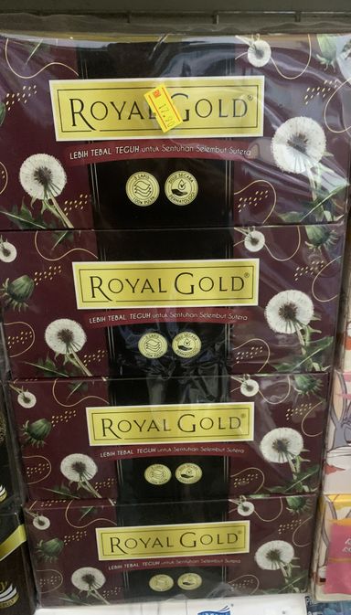 ROYAL GOLD TISSUE 4BOX BROWN