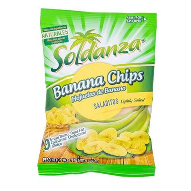 Soldanza Salted Banana Chips 12 Units / 36 g