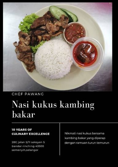 Nasi Kukus Kambing Bakar