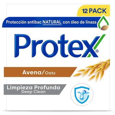 Protex Antibacterial Oat Bar Soap 12 Units / 110 g / 3.8 oz