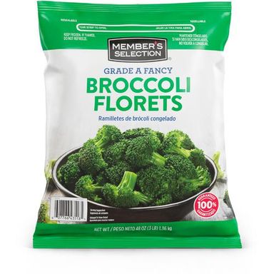 Member's Selection Grade A Fancy Broccoli Florets 3 lb / 1.36 kg