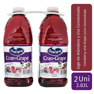 Ocean Spray Cran-Grape Juice with Vitamin C 2 Units / 2.84 L / 96.03 oz