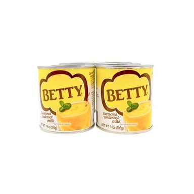 Betty Sweetened Condensed Milk 6 Units / 395 g / 0.87 lb