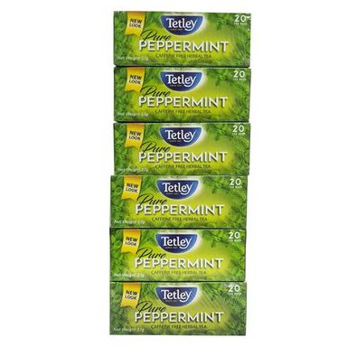 Tetley Peppermint Tea 6 Packs / 20 Units