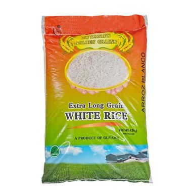 Golden Grains Extra Long White Rice of Very Good Quality 45 kg