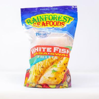 Rainforest Frozen Basa Fillet, Bag 908 g. / 2 Lb.