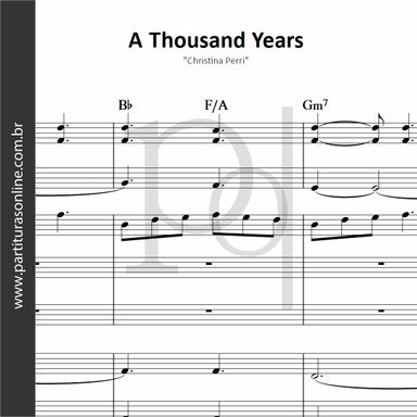 A Thousand Years • Orquestra