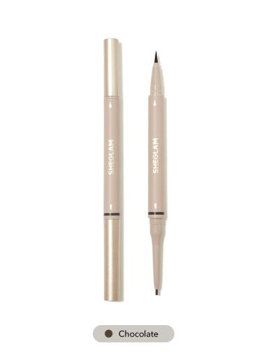 SHEGLAM Brows On Demand 2-In-1 Brow Pencil - Chocolate