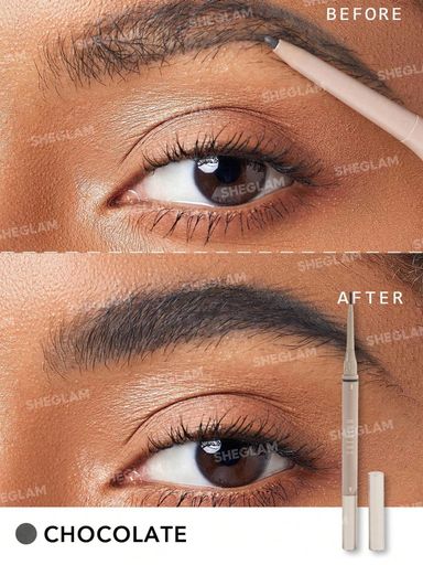 SHEGLAM Brows On Demand 2-In-1 Brow Pencil - Chocolate