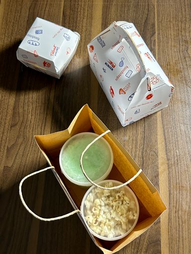 WHITE DELIVERY TAKEOUT BAGS - 9.5” x 7” x 5” - PACK OF 25 BAGS