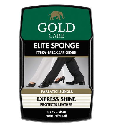 جولد كير اسفنج تلميع احذية اسود جميع الالوان بلاستيك elite spong