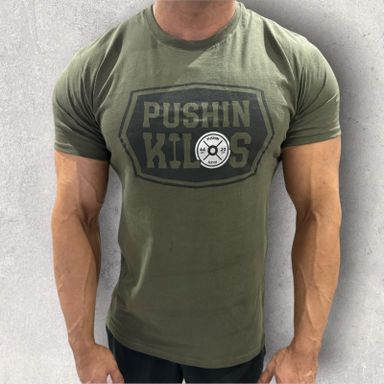 Khaki Green Fitted T-shirt 