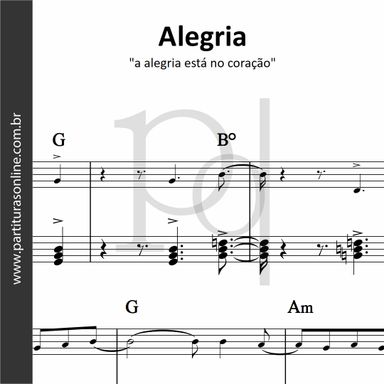 Alegria (a alegria está no coração)