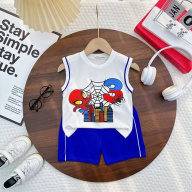 [152] Cartoon Sleeveless Jersey Play Set (90~130)