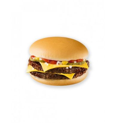 Double cheese hamburger