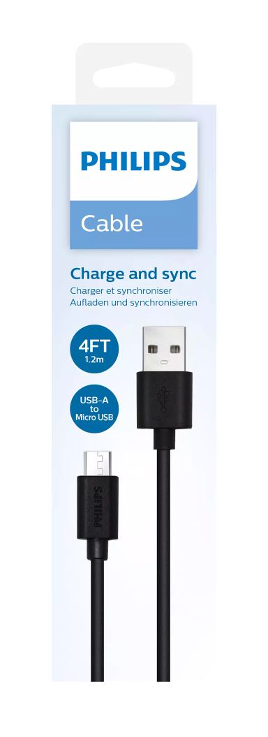 Philips USB to Micro USB cable 1.2M Cable DLC3104U/00