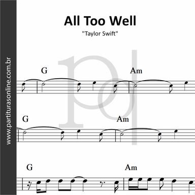 All Too Well • Taylor Swift 