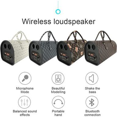 Rechargeable Handbag Wireless Bluetooth LED Karaoke Speaker - Multi-colour