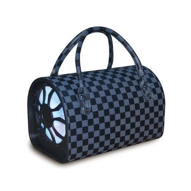 Rechargeable Handbag Wireless Bluetooth Speaker LED Karaoke Speaker - Black